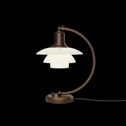 PH 2/2 Luna aged brass opal bordlampe