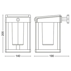 Philips Camill vegglampe 1,4W 3000 Kelvin IP44 solcelledrevet med dag/natt og bevegelse sensor