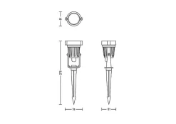 Philips Gardenlink Caper uplight 2700K 1,5W IP44 ekstra enhet - 24 Volt