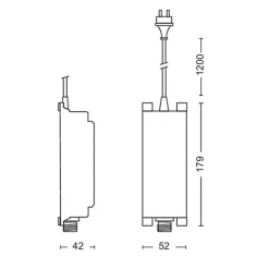 Philips Gardenlink ekstra strømforsyning 48W IP67 - Svart - 12Volt