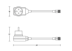Philips Gardenlink strømforsyning til 24 volt systemet - 12 Watt