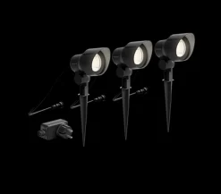 Philips Gardenlink uplight 2700K 6W IP44 3-pakning - Svart - 12Volt