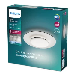 Philips Garnet CL580 taklampe 40 cm 30W 4000K SceneSwitch - Hvit/Svart