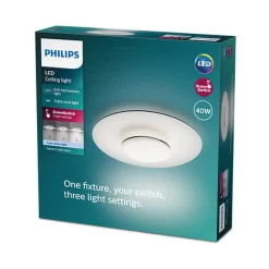 Philips Garnet CL580 taklampe 50 cm 40W 4000K SceneSwitch - Svart/Hvit