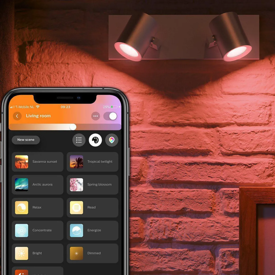 Philips Hue Argenta dobbel spotlight white and colore ambiance
