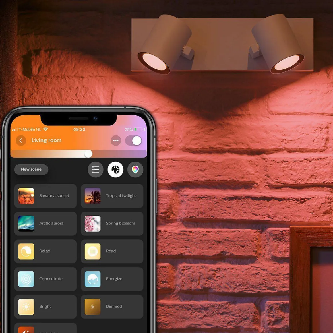 Philips Hue Argenta dobbel spotlight white and colore ambiance