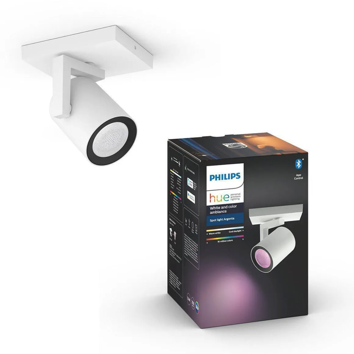 Philips Hue Argenta enkel spotlight white and colore ambiance