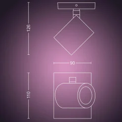 Philips Hue Argenta enkel spotlight white and colore ambiance