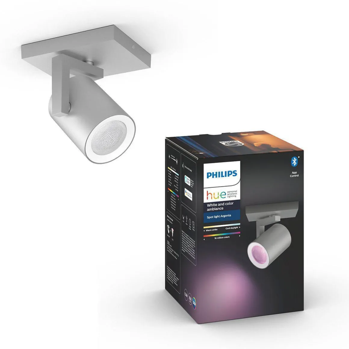 Philips Hue Argenta enkel spotlight white and colore ambiance