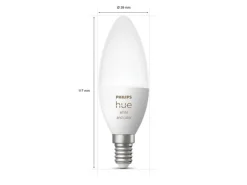 Philips Hue B39 E14 lyspære 4W 2200-6500K pluss farge