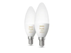 Philips Hue B39 E14 lyspære 5,2W 2200-6500K White Ambiance - 2 pakning
