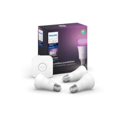 Philips Hue Color 3 x E27 lyspærer + bridge