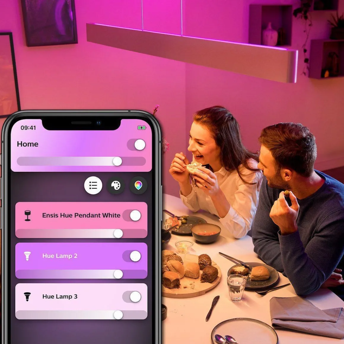 Philips Hue Ensis takpendel white and colore bluetooth