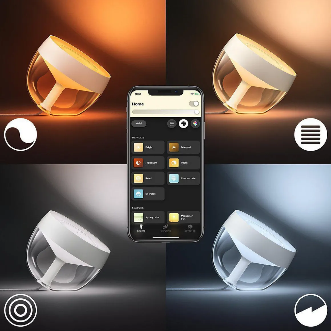Philips Hue Iris bordlampe white and color ambiance