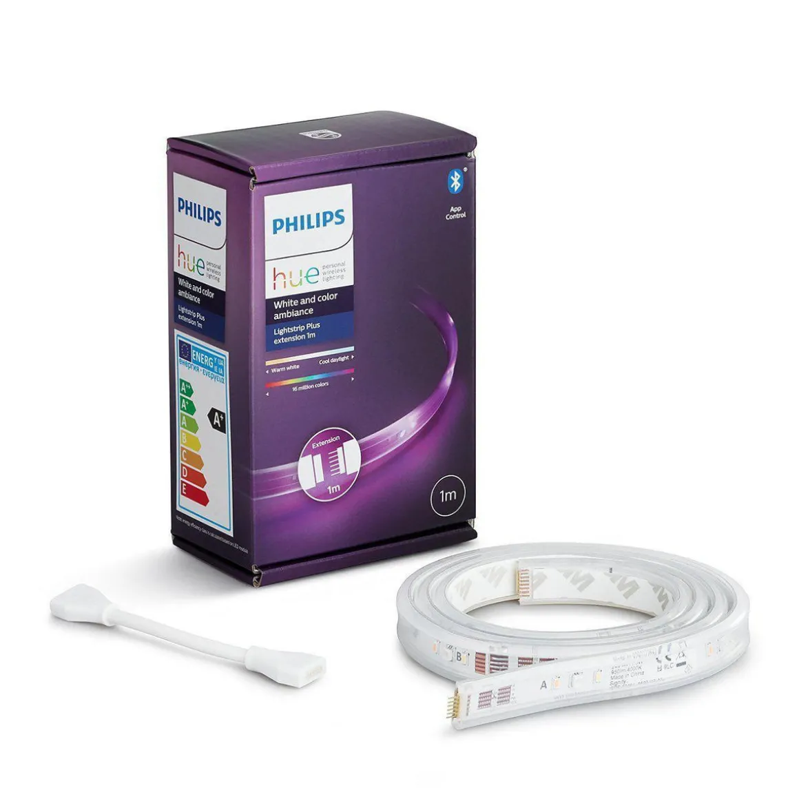 Philips Hue Lightstrip Plus V4-forlengelse flerfarget – 1 meter