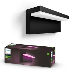 Philips Hue Nyro vegglampe utendørs white and color ambiance - Svart