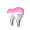 Philips Hue P45 E14 lyspære 5,1W 2200-6500K Hue White Color Ambiance - 2 pakning