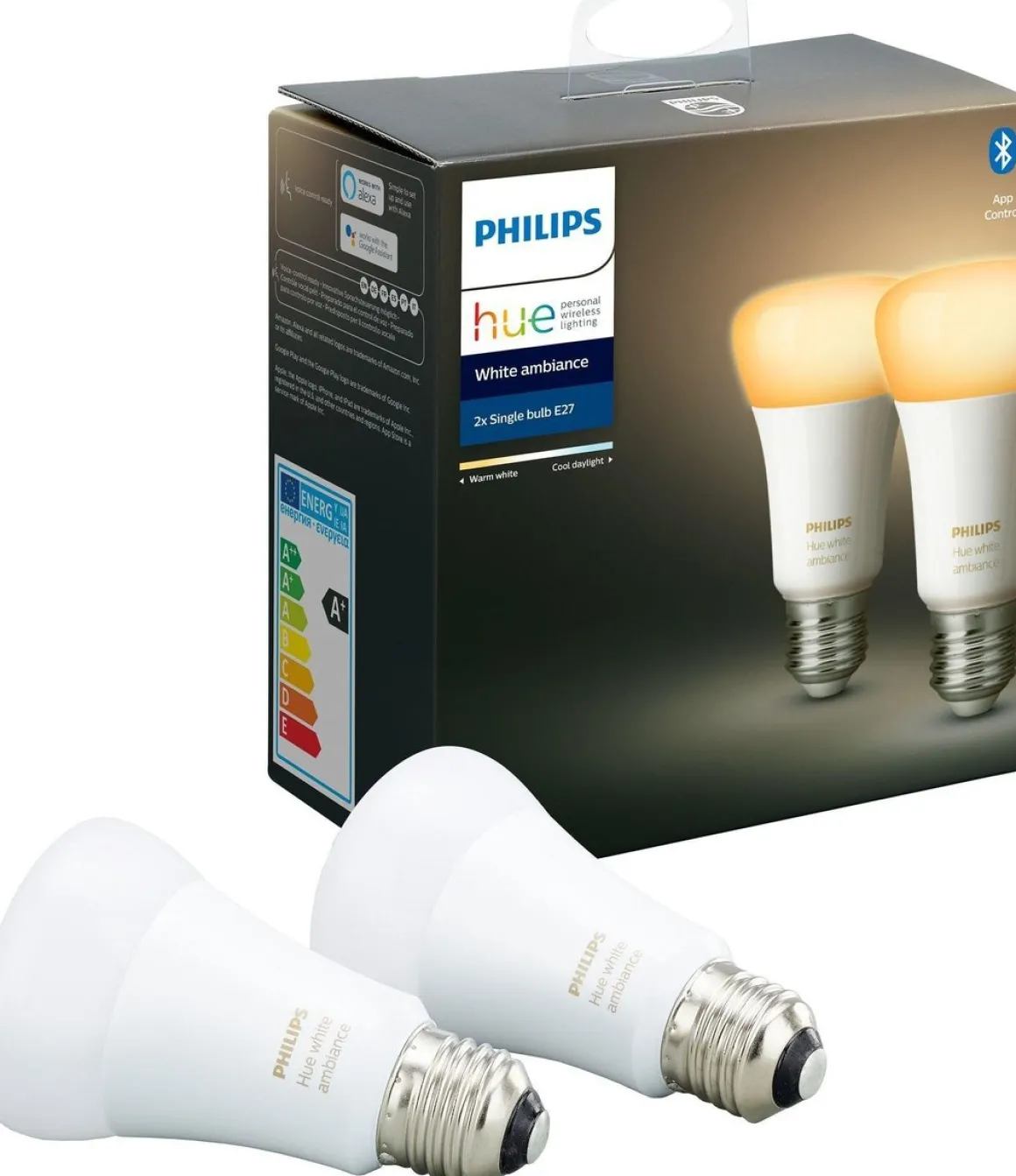 Philips Hue 2pk E27 white ambiance