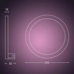 Philips Hue Sana vegglampe white and color ambiance