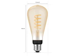 Philips Hue white LED 7W E27 ST72 2200-4500 Kelvin - 72 mm