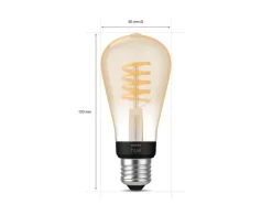 Philips Hue white LED 7W E27 ST 64 2200-4500 Kelvin - 60 mm