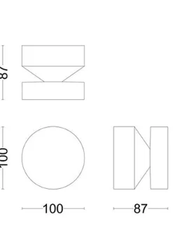Philips Laven 6W rund vegglampe utendørs IP44 2700 Kelvin