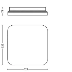 Philips Mauve taklampe 17W