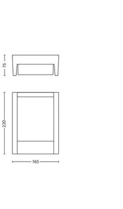 Philips myGarden Arbour vegglampe utendørs 6W IP44 - Antrasitt