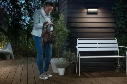 Philips myGarden Bustan vegglampe utendørs IP44 2x4,5W LED m/bevegelses sensor IR - Antrasitt
