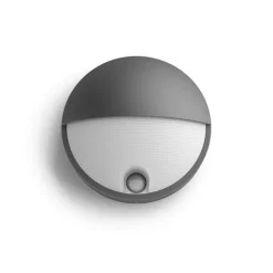 Philips myGarden Capricorn vegglampe utendørs IP44 6W LED m/bevegelses sensor IR - Antrasitt