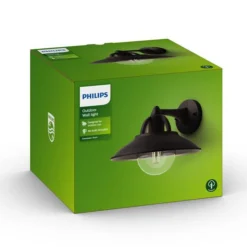 Philips myGarden Cormorant vegglampe utendørs IP44 - Svart