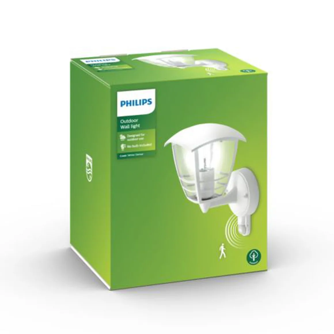Philips myGarden Creek vegglampe m/bevegelses sensor opp utendørs IP44