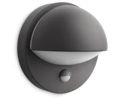 Philips myGarden Juni vegglampe utendørs IP44 E27 m/sensor - Antrasitt