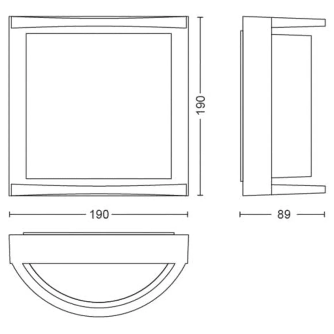 Philips myGarden Samondra vegglampe utendørs IP44 12W LED - Svart