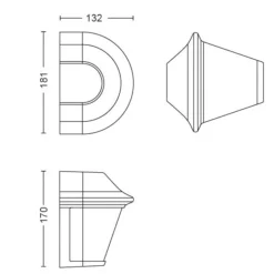 Philips myGarden Serres vegglampe utendørs IP44 - Svart