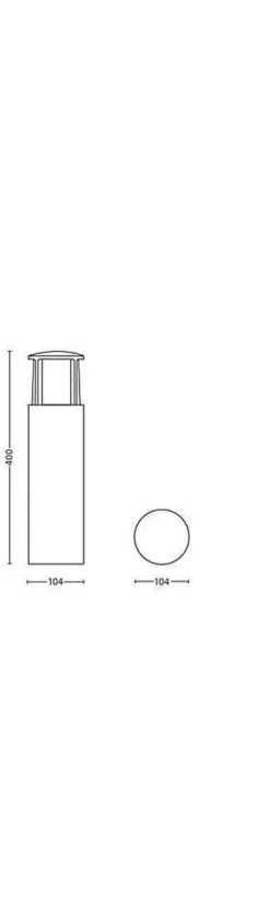 Philips myGarden Stock LED pullert mini, antrasitt