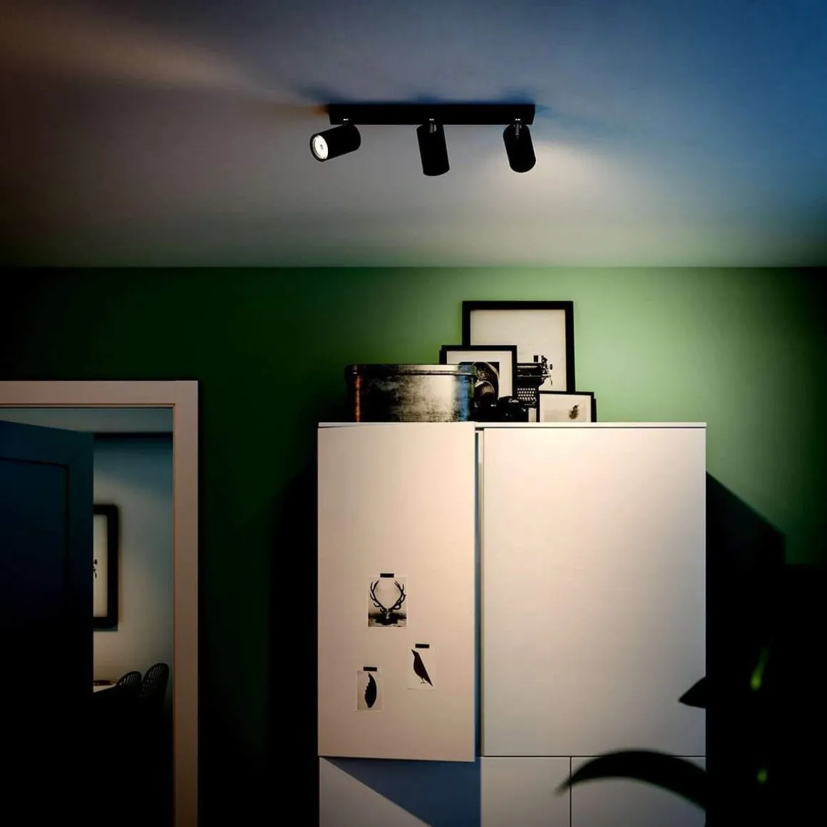 Philips myLiving Kosipo takspot 3, matt Svart