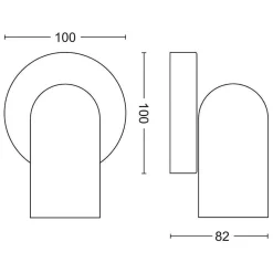 Philips myLiving Pongee 1 takspot / veggspot