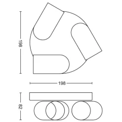 Philips myLiving Pongee 3 takspot