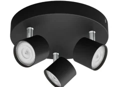 Philips myLiving star rund taklampe 3x4,5W 2700 Kelvin dimbar - Svart