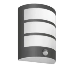 Philips Python vegglampe utendørs IP44 6W LED m/sensor - Antrasitt