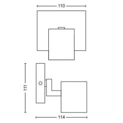 Philips Runner taklampe 1 spot - Svart