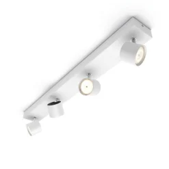 Philips Star Warmglow 4 LED-spot dimbar - Hvit