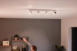 Philips Star Warmglow 4 LED-spot dimbar - Hvit