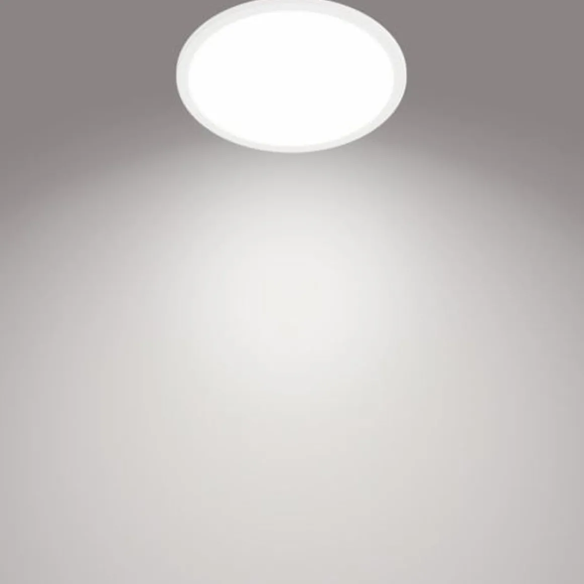 Philips superslim taklampe 25 cm 15W 4000 IP44 Kelvin 3-step dim - Hvit