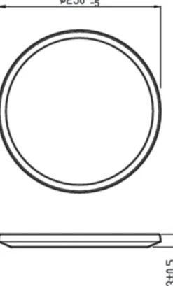 Philips superslim taklampe 25 cm 15W 4000 IP44 Kelvin 3-step dim - Hvit