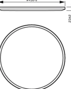 Philips superslim taklampe 43 cm 22W 2700 Kelvin 3-step dim