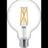 Philips 7W globe dimbar LED filament warmglow 95 mm (60W) RA90