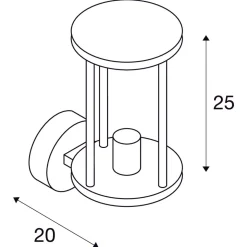Photonia vegglampe utendørs IP55