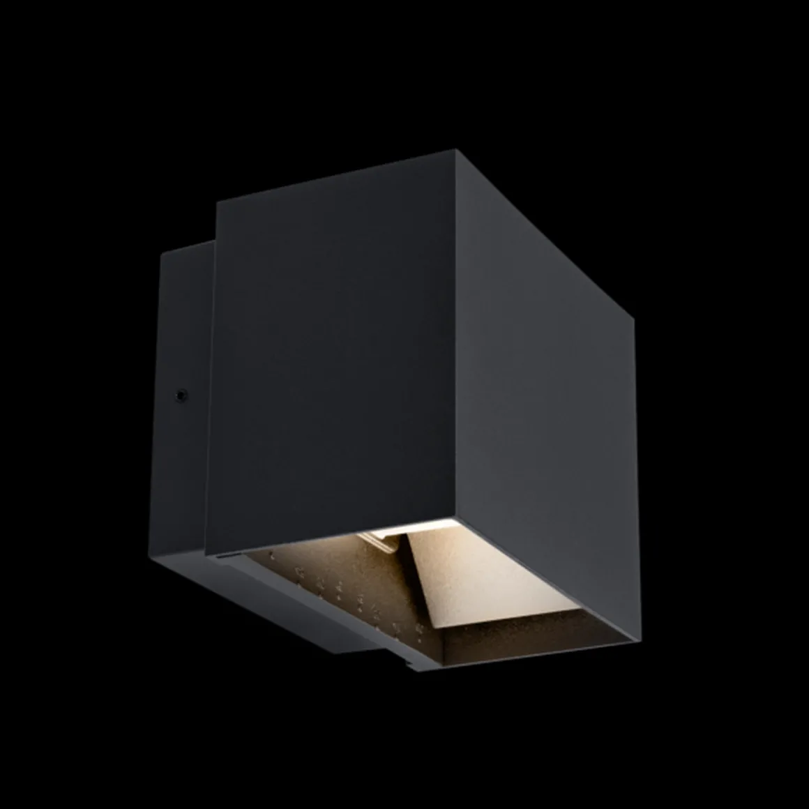 Plaza vegglampe utendørs opp/ned 10W IP65 3000 Kelvin - Svart